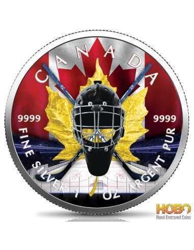 KOCKEY Maple Leaf 1 Oz Moneta Argento 5$ Canada 2020