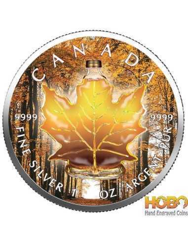 SYRUP Maple Leaf 1 Oz Silver Coin 5$ Canada 2020