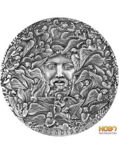 PARADISO The Divine Comedy 700th Anniversary 5 Oz Silver Coin 5000 Francs Cameroon 2021
