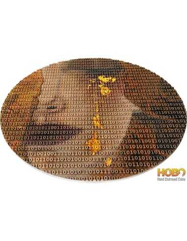 GOLDEN TEARS Matrix Art Gustav Klimt 3 Oz Srebrna Moneta 7$ Niue 2020
