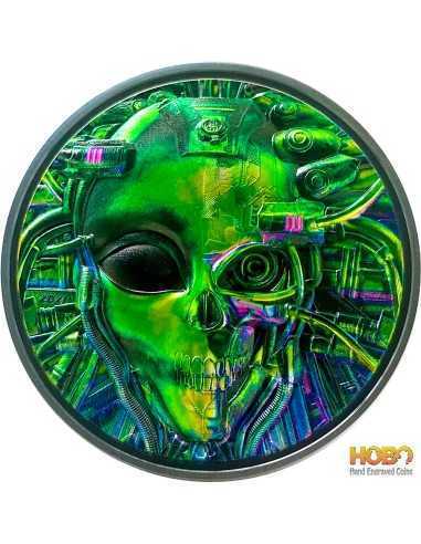 ALIEN Cyborg Revolution 3 Oz Серебряная монета 20$ Палау 2021