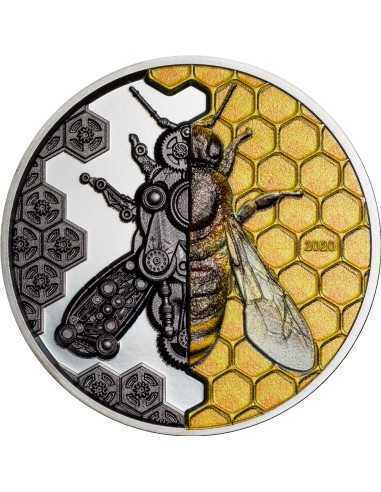 MECHANICAL BEE Clockwork Evolution 3 Oz Silbermünze 2000 Togrog