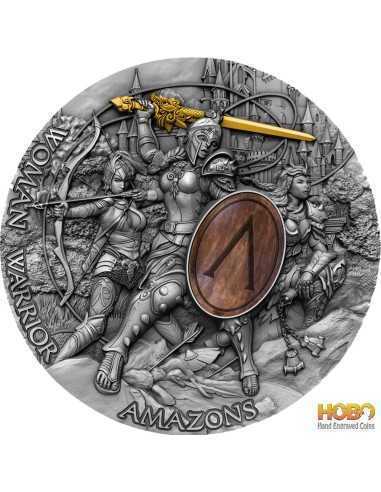 AMAZON Woman Warrior 2 Oz Серебряная монета 5$ Ниуэ 2019