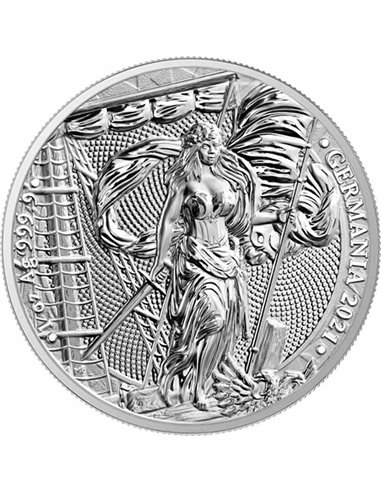 LADY GERMANIA 1 uncja srebrna moneta 5 marek Germania 2021
