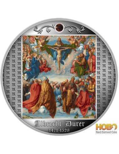 ADORACION DE LA TRINIDAD Albrecht Dürer Moneda Plata 500 Francos Camerún 2021