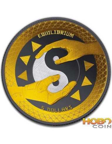 GOLD EQUILIBRIUM 1 Oz Moneda Plata 5$ Tokelau 2020