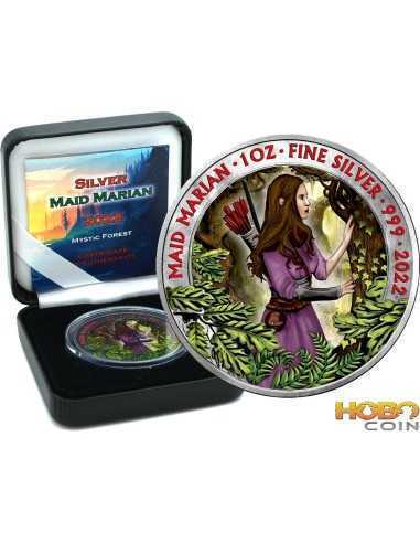 MAID MARIAN Color Myths And Legends 1 Oz Silver Coin 2£ United Kingdom 2022