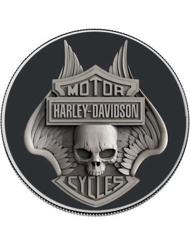 HARLEY DAVIDSON Walking Liberty 1 Oz Silver Coin 1$ USA 2021