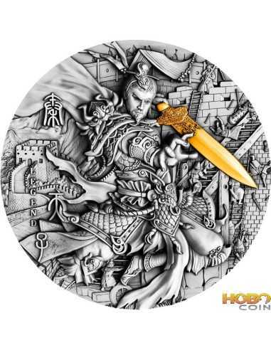 QIN SHI HUANG Legends Of The Great Chinese Emperors 2 Oz Silver Coin 5$ Niue 2020