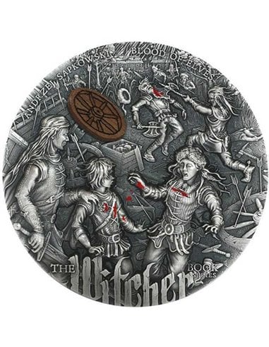 BLOOD OF ELVES THE WITCHER 2 Oz Silver Coin 5$ Niue 2021