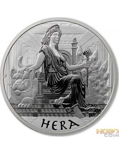 HERA Déesses de l'Olympe 1 Oz BU Silver Coin 2$ Tuvalu 2022