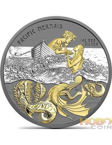 ТИХООКЕАНСКАЯ РУСАЛКА Ее Величество Серебряная монета 1 унция 2 Тала Самоа