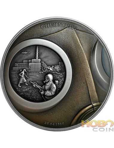 CHERNOBYL Human Tragedies 2 Oz Серебряная монета 5$ Ниуэ 2021