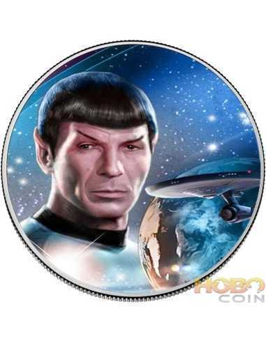 SPOCK Star Trek Walking Liberty 1 Oz Moneda Plata 1$ USA 2022