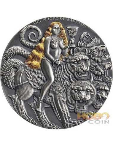 THE WHORE OF BABYLON APOCALYPSE 3 Oz Silver Coin 3000 Francs Cameroon 2022