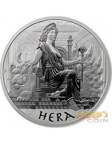 HERA Déesses de l'Olympe 1 Oz BU Silver Coin 2$ Tuvalu 2022