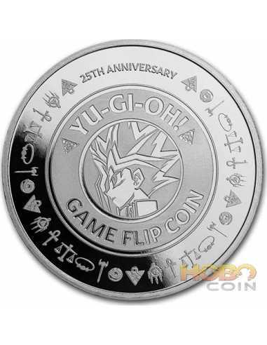 YU-GI-OH! Game Flip 25th Anniversary 1 Oz Silbermünze 2$ Niue 2022