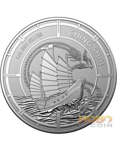 CHING SHIH Pirate Queens 1 Oz Silver Coin 2$ Solomon Islands 2021