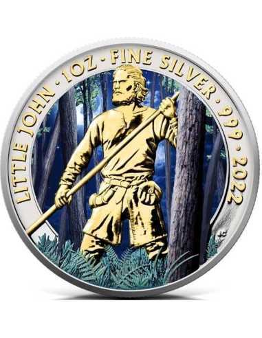 LITTLE JOHN Rise of Legends 1 Oz Silver Coin 2£ Royaume-Uni 2022