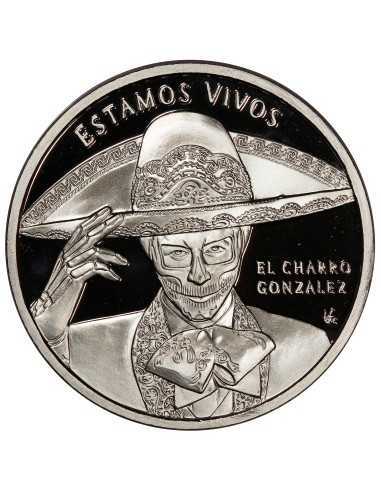 EL CHARRO Viva La Vida 1 Oz Silbermedaille Mexiko 2022
