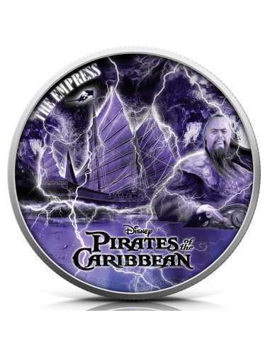 THE EMPRESS Piratas del CARABBEAN 1 Oz Moneda Plata 2$ Niue 2022