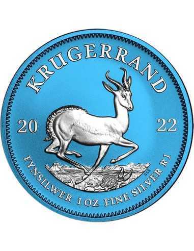 SPACE BLUE Krugerrand 1 Oz Silver Coin 1 Rand Afrique du Sud 2022