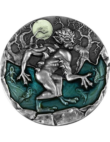 DROWNER Slavic Myths 2 Oz Moneda Plata 5$ Niue 2021