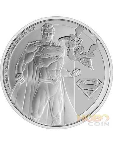 SUPERMAN DC Classi Серебряная монета 1 унция 5$ Ниуэ 2022