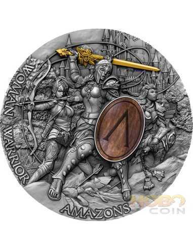 AMAZON Woman Warrior 2 Oz Серебряная монета 5$ Ниуэ 2019