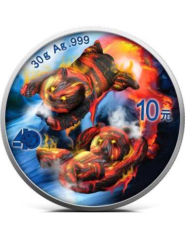 CHINY PANDA Elements Edition Srebrna moneta 10 juanów Chiny 2022