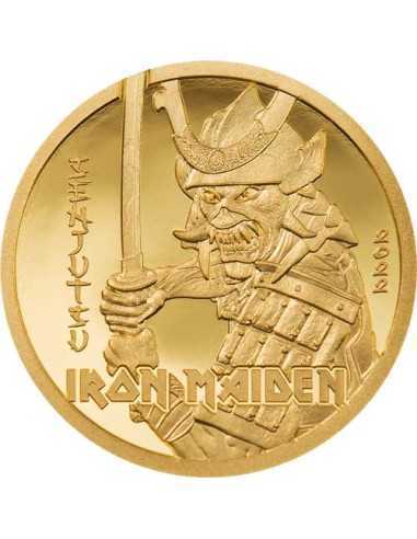 SENJUTSU Iron Maiden Moneda Oro 5$ Islas Cook 2022