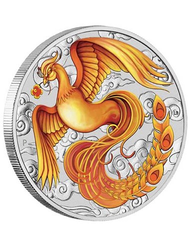 DRAGON Chinese Myths and Legends Envejecido 2 Oz Moneda Plata 2$ Australia 2022