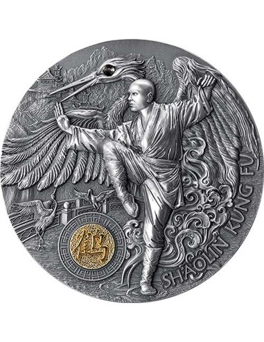 SHAOLIN CRANE Kung Fu Martial Arts Styles Серебряная монета 2 унции 5$ Ниуэ 2022