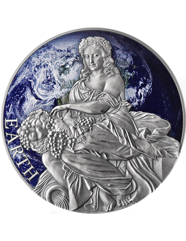 EARTH Planets and Gods Silver Coin 2000 Francs Cameroon 2022