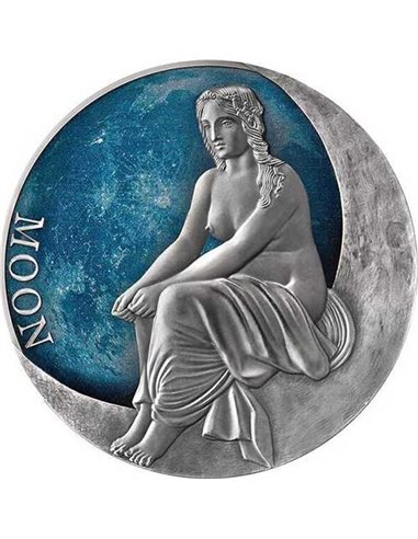 MOON Planets and Gods Серебряная монета 2000 франков Камерун 2022