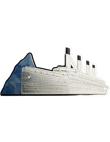 RMS TITANIC Ship of Dreams 110 Aniversario 5 Oz Moneda Plata 10$ Solomon Islands 2022