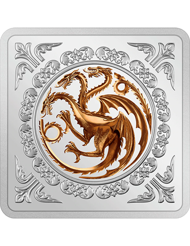 GAME OF THRONES Targaryen Sigil 1 Oz Silbermedaillon 2022