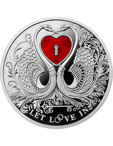 LET LOVE IN Серебряная монета 1$ Ниуэ 2022