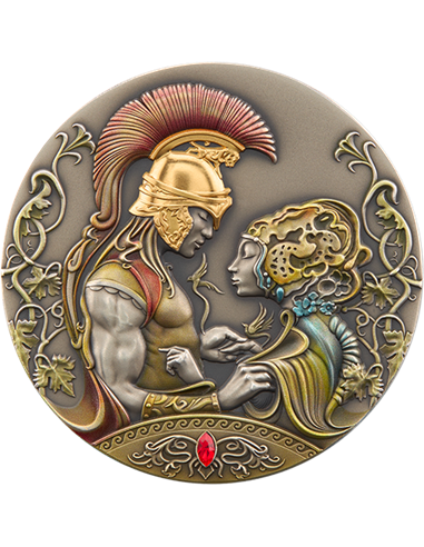 MEDEA AND JASON’S LOVE Myths of Love 2 Oz Silver Coin 5$ Niue 2022