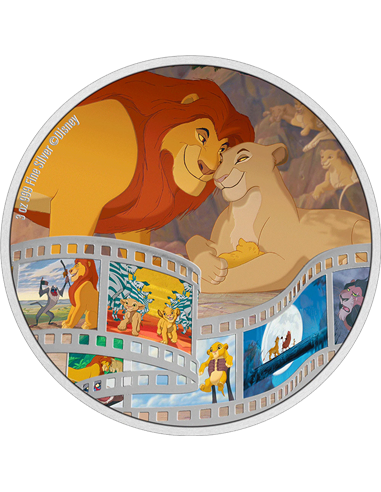 THJE LION KING Disney Cinema 3 Oz Moneta Argento 10$ Niue 2022