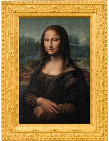MONA LISA Leonardo Da Vinci 2 Oz Moneta Argento 10000 Franchi Ciad 2022