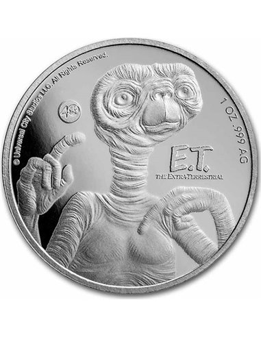 ET 40th Anniversary 1 Uncja Srebrna Moneta 10$ Niue 2022
