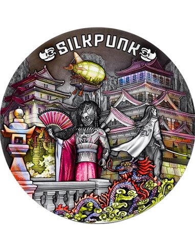 SILKPUNK Punk Universe 2 Oz Moneta Argento 5$ Niue 2022