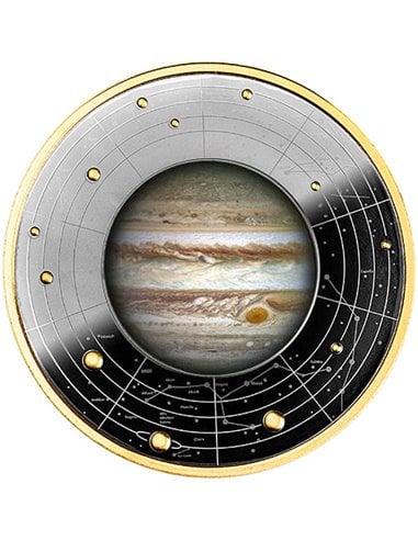 JUPITER Planet Solar System Moneta Argento 500 Franchi CFA Camerun 2021