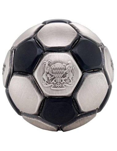 SOCCER BALL Spherical Silver Coin 5000 Francs Chad 2022