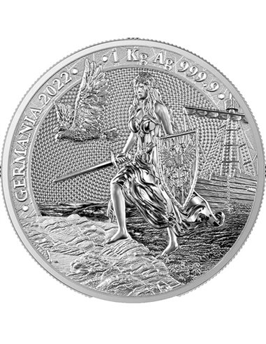 GERMANIA 1 Kg Kilo Silver Coin 80 Mark Germania 2022