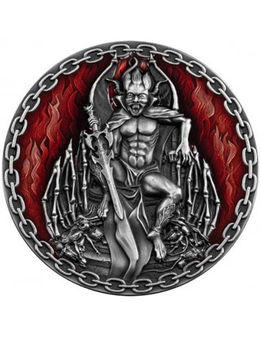 MEPHISTOPHELES Devils and Demons 2 Oz Silver Coin 2000 Francs Cameroon 2022