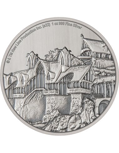 LE SEIGNEUR DES ANNEAUX Fondcombe 1 Oz Silver Coin 2$ Niue 2022