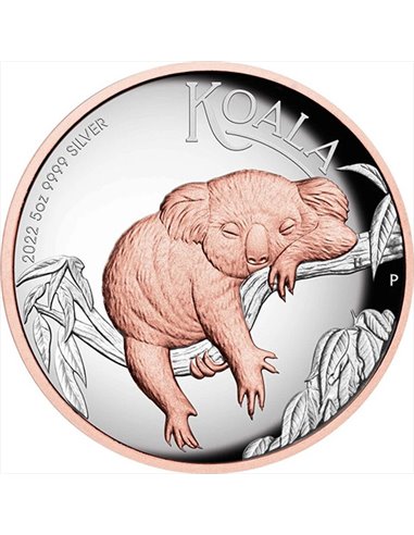AUSTRALIAN KOALA 5 Oz Silver Coin 8$ Australia 2022