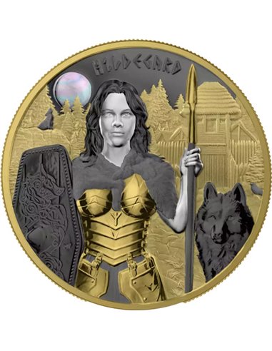 VALKYRIES Hildegard Valhalla Germanic Goddesses 1 Oz Moneda Plata 5 Mark Germania 2022